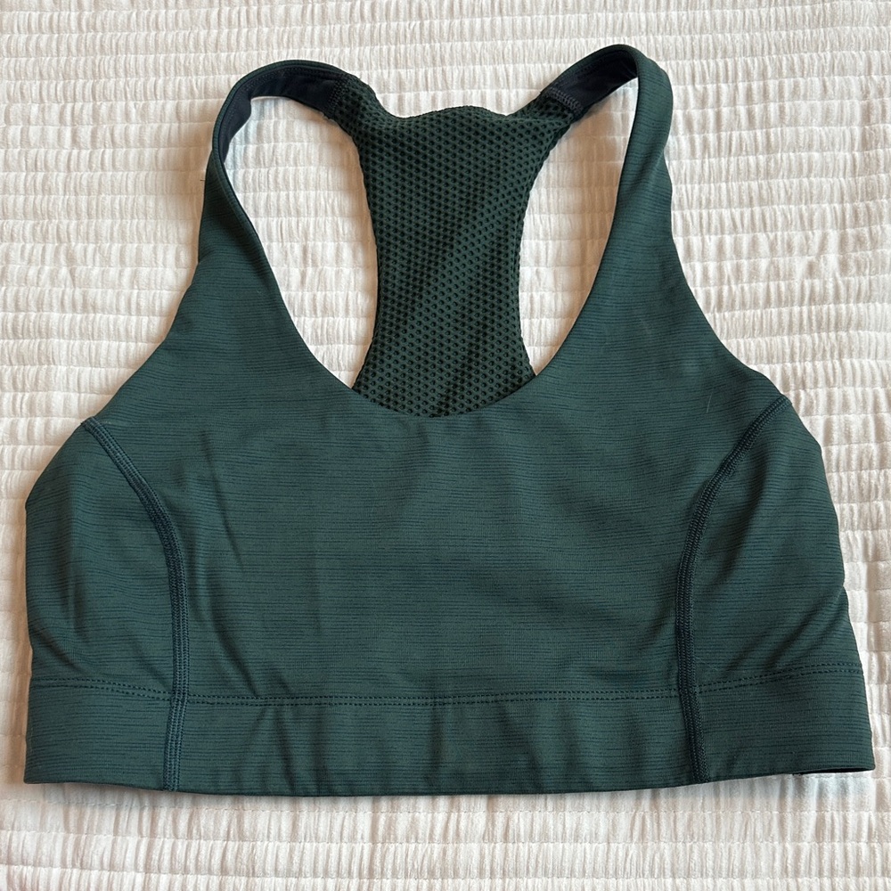 Outdoor Voices Deep Green Sports Bra